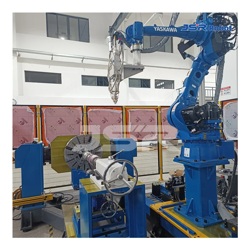 Robotic laser repair cladding workstation Yaskawa robot payload 50kg for oil industry