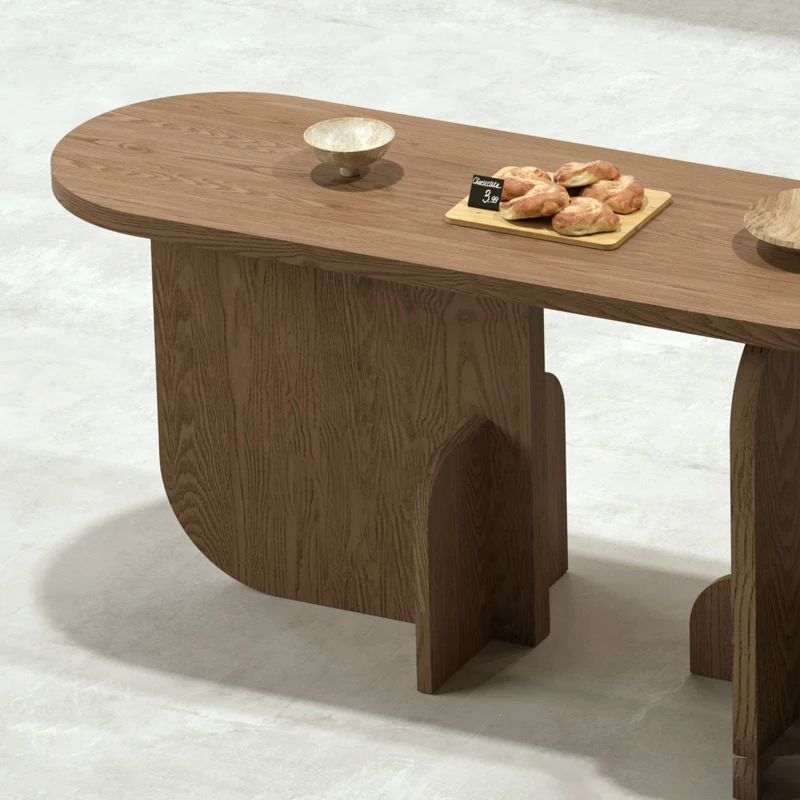 Factory Price Flow Wooden Tea Table Set High Low Island Table for Living Room