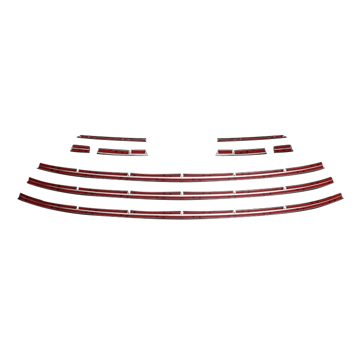 9 Pieces OEM ODM Chromed Car Exterior Accessories Front Grille Trim For Honda Fit Gr1-8 2020