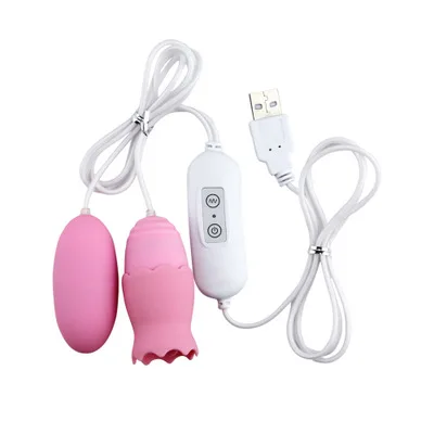 
Tongue wireless remote control USB rechargeable massager Waterproof vibration rod 
