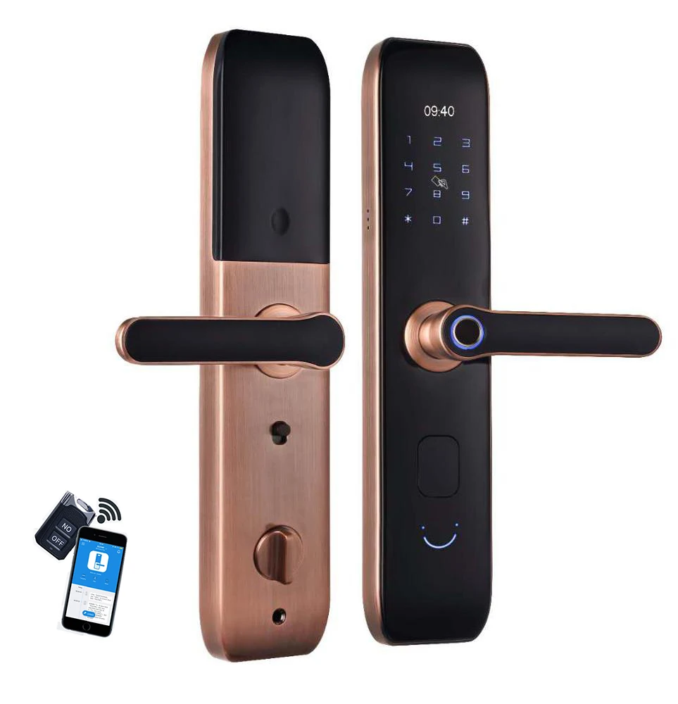 Cheap wifi electronic smart door lock, fingerprint digital door lock