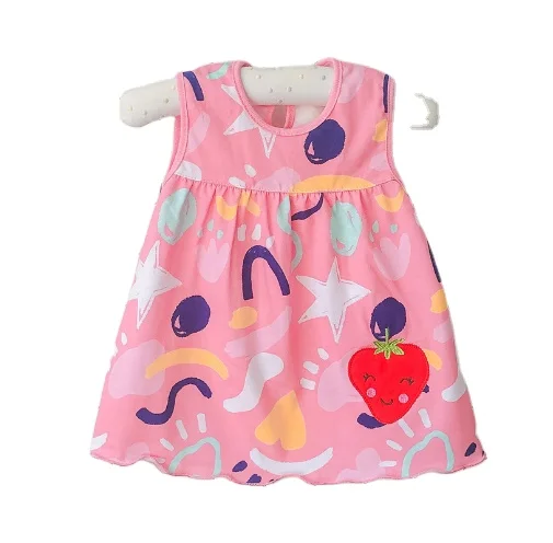 summer 100% cotton kid little girls skirt newborn clothes 12 to 18 months toddler frocks children clothing baby casual dresses