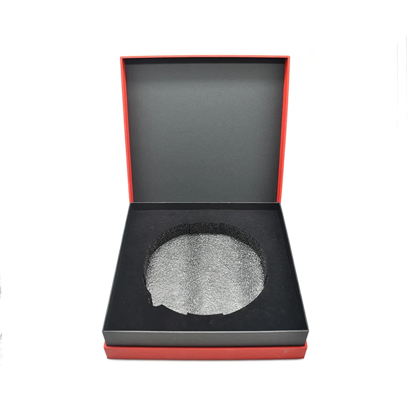 
 Складная картонная подарочная упаковка на заказ, упаковочная коробка для дисков с магнитной застежкой, раскладная коробка  