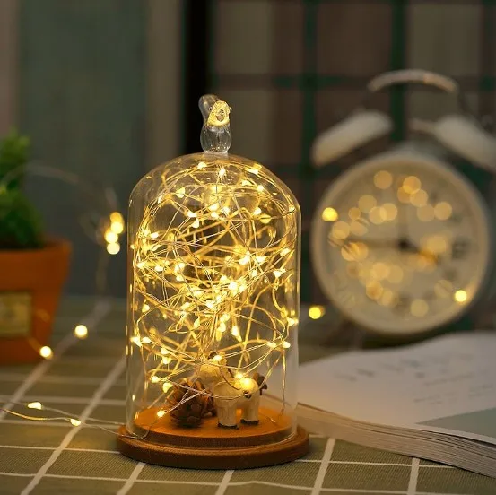 Tehoi Mini Copper Wire String Lights Led Fairy Lights for Holiday Decoration