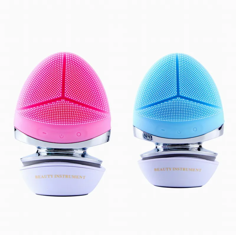 2024 New Arrival Waterproof Electric Face Cleansing Brush Device for Deep Cleaning Sonic Facial Cleansing Brush