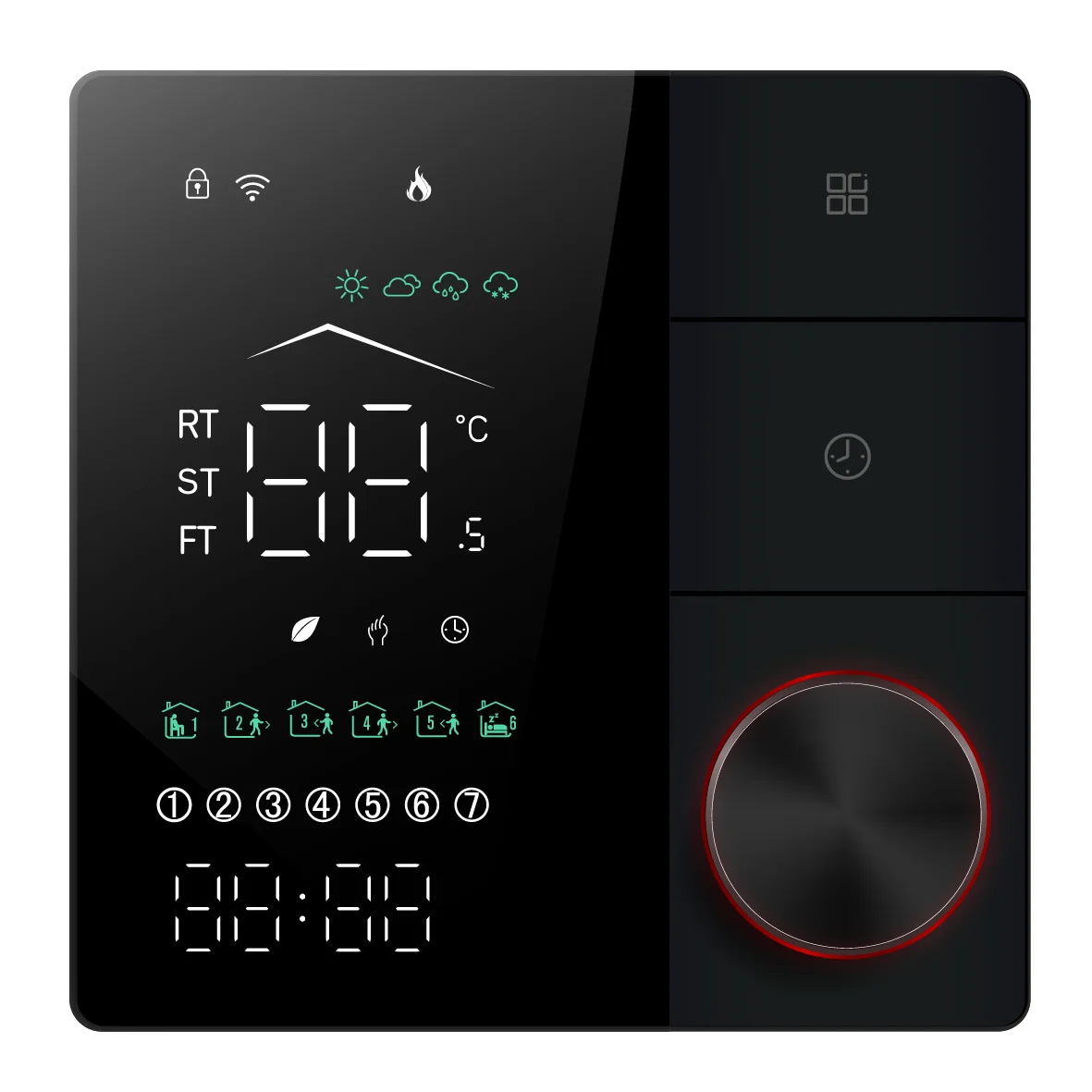 BHT-18 Wifi Tuya Programmable Smart Floor Heating Thermostat Water Gas Heating Digital Programmable Thermostat