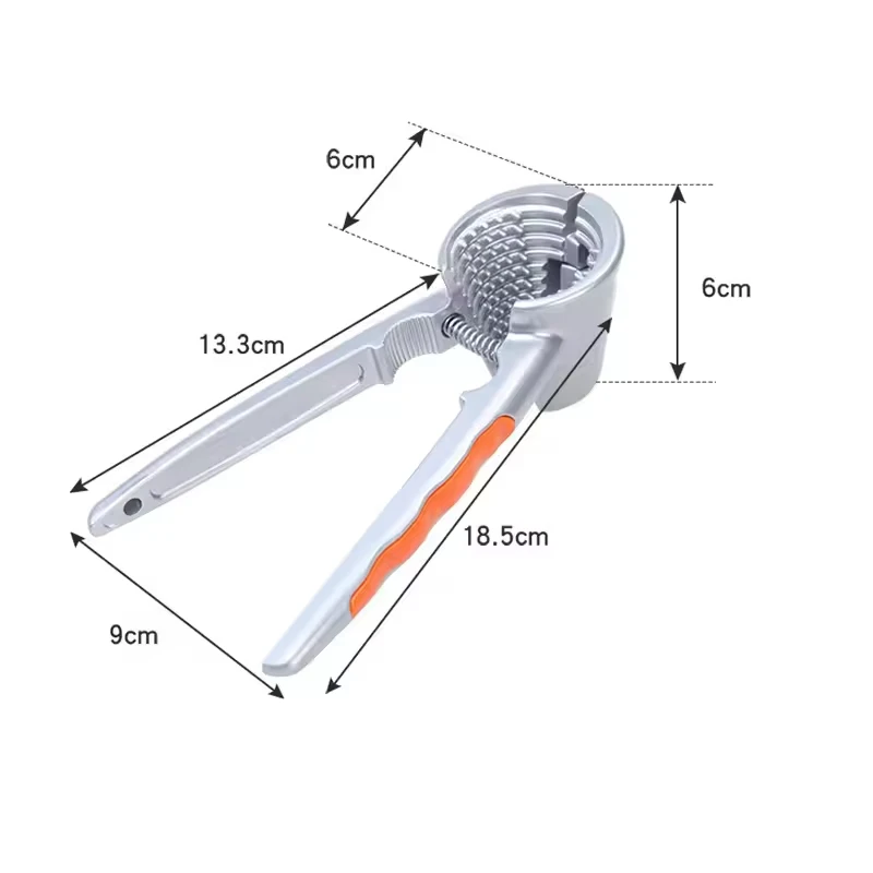 Aluminum Alloy Small Tools Multifunctional Shell Breaker Wholesale Walnut Cracker Clip For Kitchen Accessories