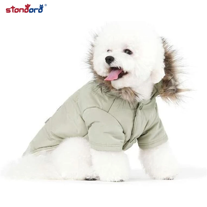New pet clothing dog warm jacket with hoodie design good absorption pet clothes for rabbits classic cute design high quality