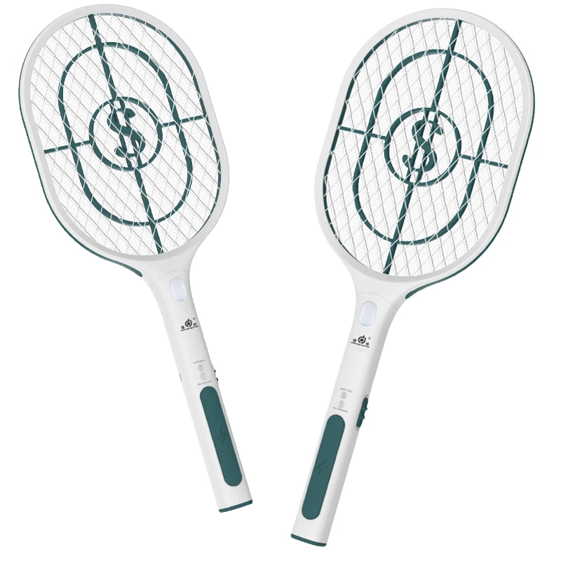 (Factory)customized rechargeable electric fly bug insect  killer lamp zappers bat foldable UV light 2in1 mosquito swatter racket