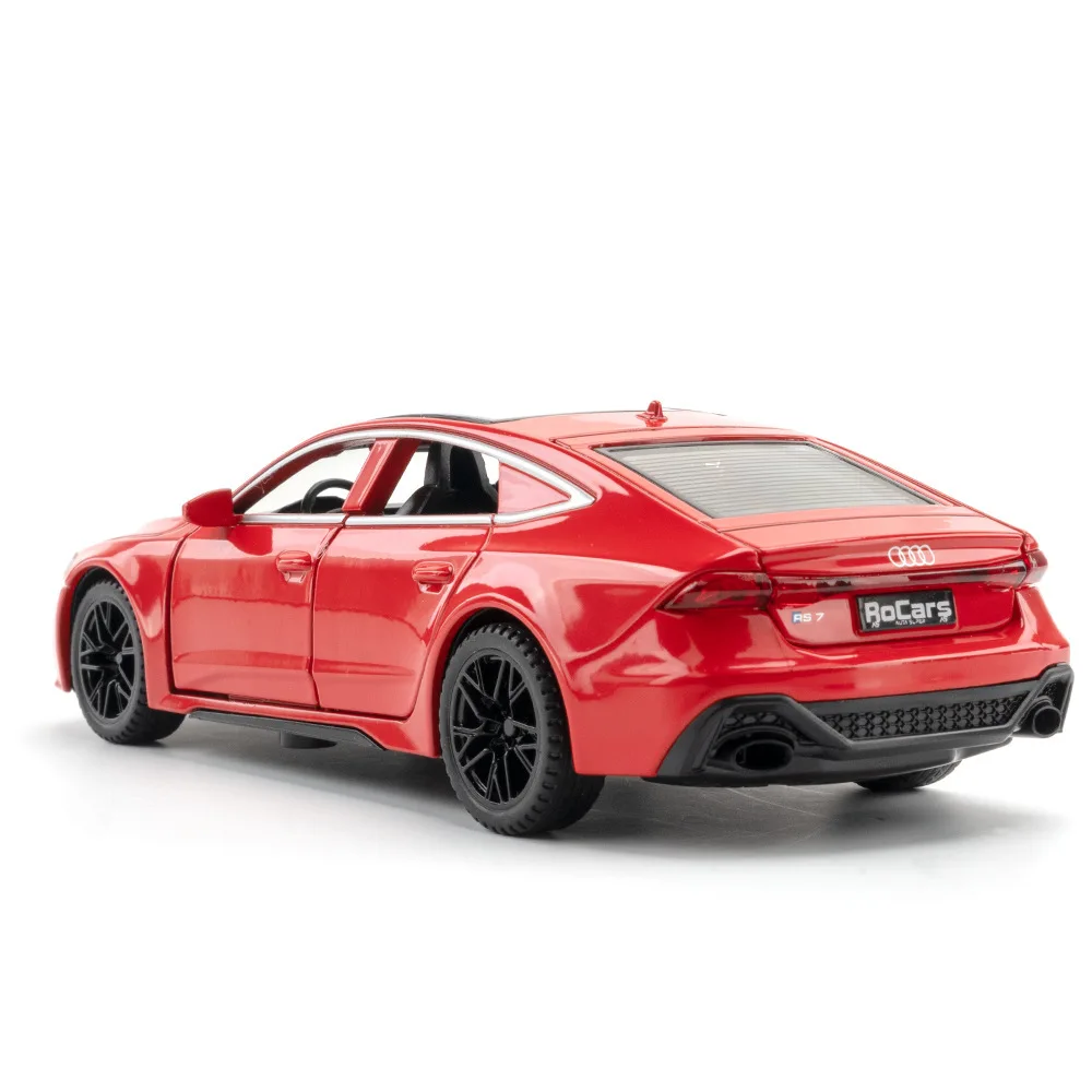 diecast model car 1:32 Audi RS7 alloy car model with sound and light pullback metal model car toys Coche modelo del metal