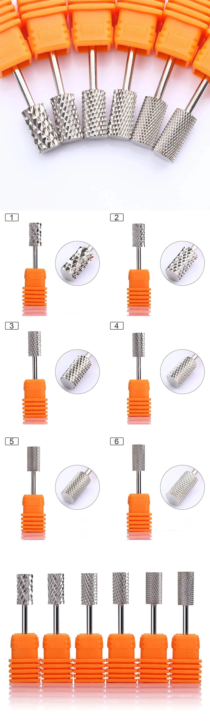 
New Arrival Tungsten steel Nail drill set Carbide Nail Drill Bits 