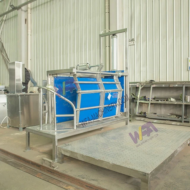Assured Quality And Trans Soution Pork Killing Machine Stunning Box For Slaughterhouse