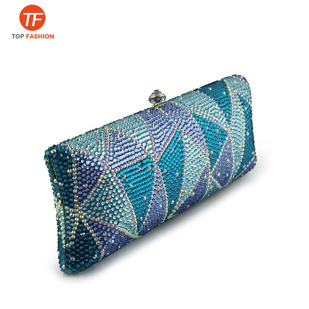 Factory wholesales Large Evening Bag Crystal Rhinestone Clutch Purse Bling Evening Handbag for Party