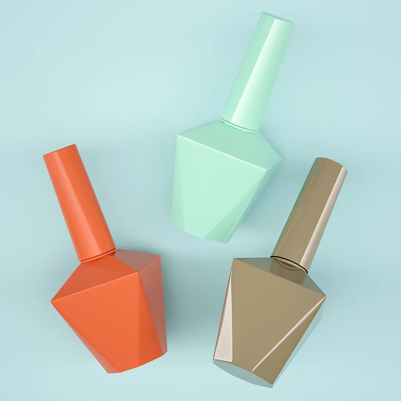 15ml custom unique empty nail polish bottles suppliers cosmetic glass bottle with brush