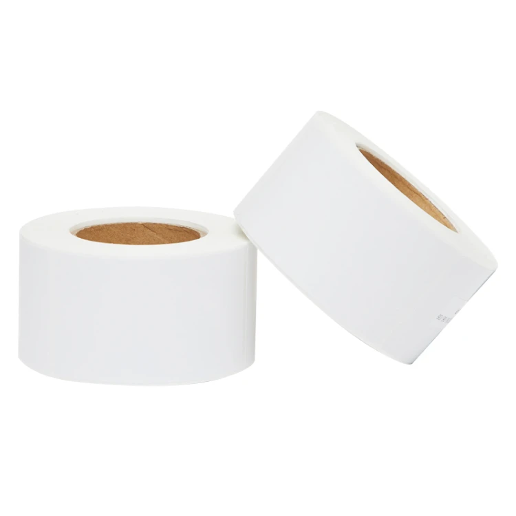 Customized Size Direct Thermal Labels Colorful Circle Round Self Adhesive Printable Thermal Transfer Blank Label Roll