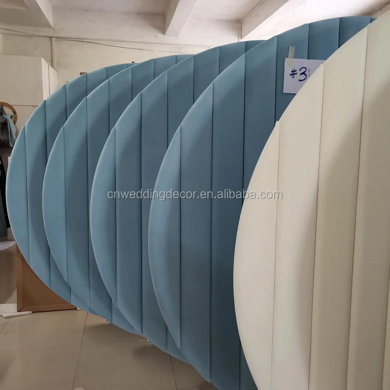  День рождения воздушные шары туманный мятный синий бархатный круг фон