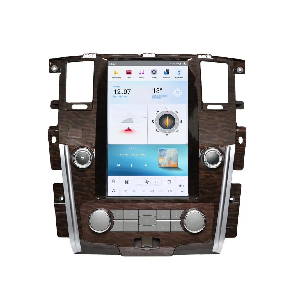 For NISSAN PATROL 2010-2018 G6 DSP Android 11.0 Vertical Radio Car GPS Navigation Multimedia Head unit DVD Player 4G bluetooth