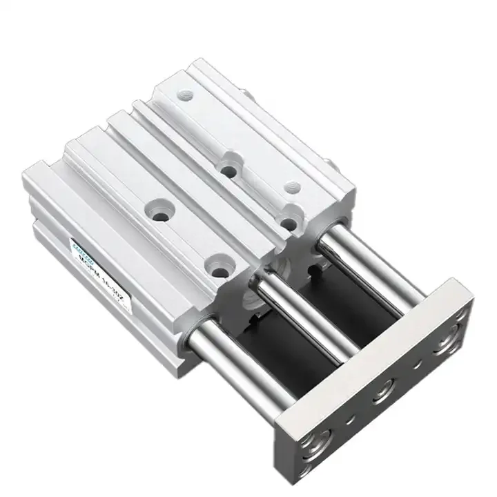SMC type three shaft rod guided double action MGPM series compact pneumatic cylinder