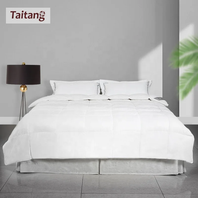 Winter Hotel Bedding Sets Warm Bed Quilt White Duck Down Quilt