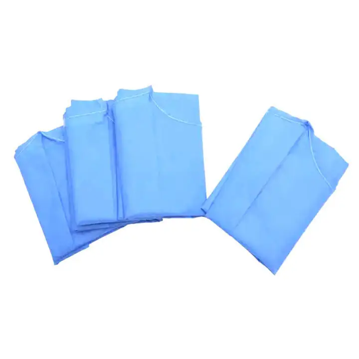 Professional machine production anti-dust clothing Disposable surgical gowns SMS 45g Medical isolation clothing