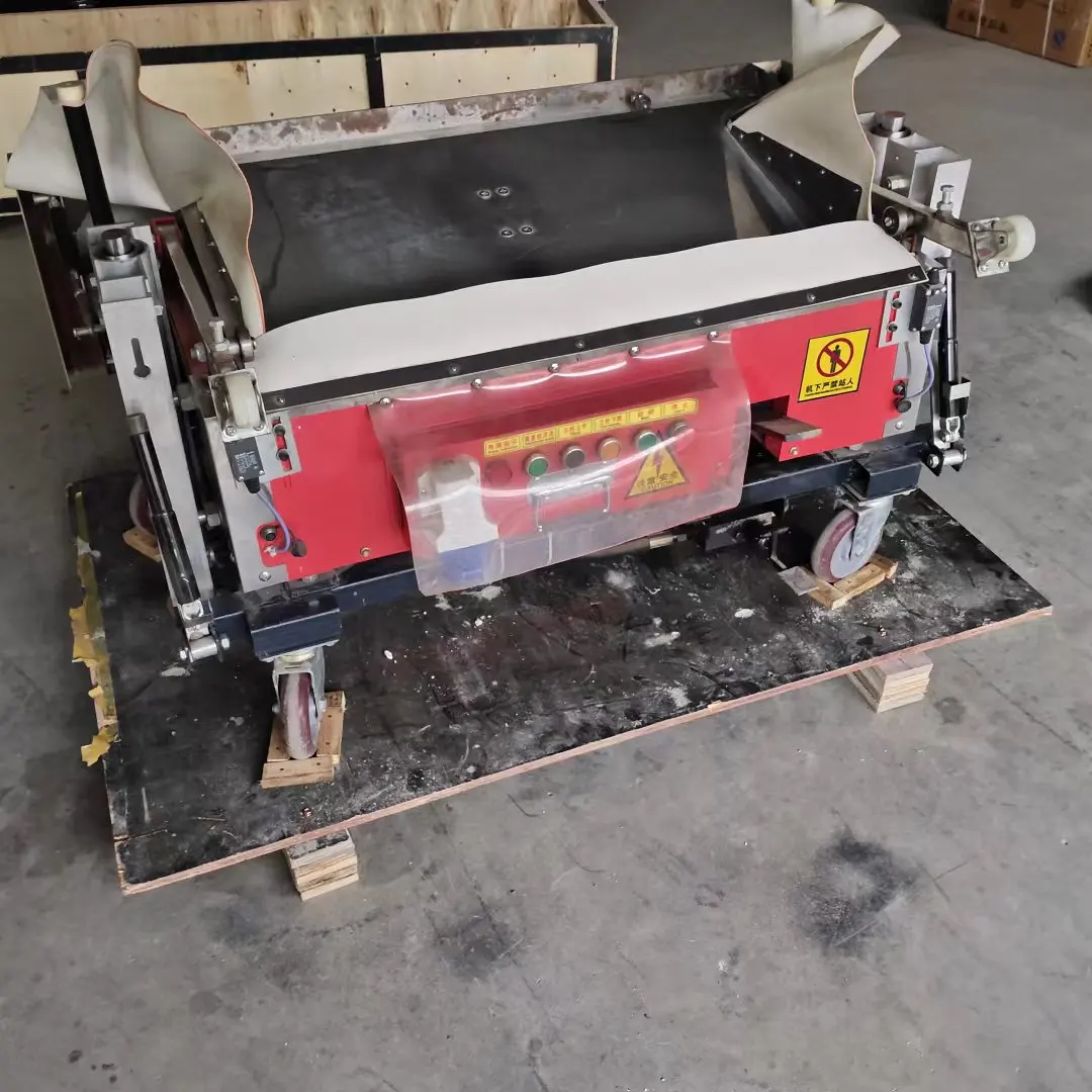 Automatic rendering cement mortar plastering machine for wall