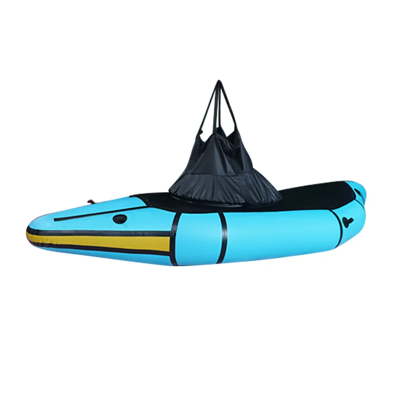 Custom light weight TPU 2 Person inflatable packraft/ bike raft paddle kayak