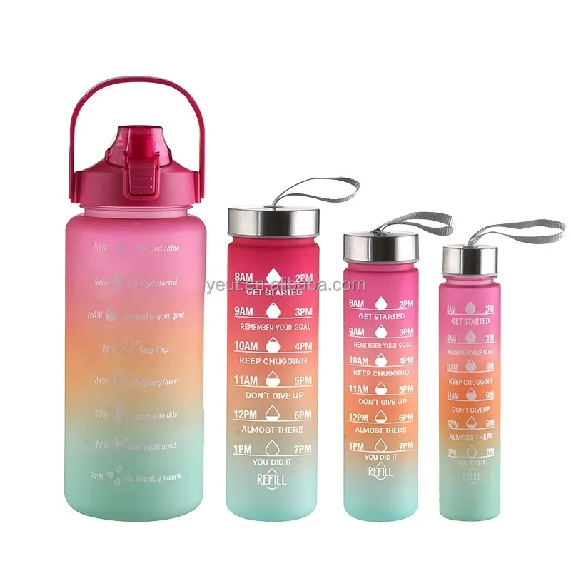 2L termos motivational water bottle botella de agua motivacional colour changing cups termos de agua gym water bottles