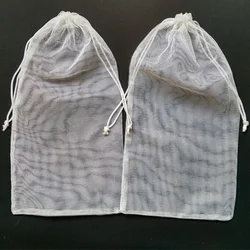 Wholesale White Drawstring Mesh Wash Bag for Lingerie