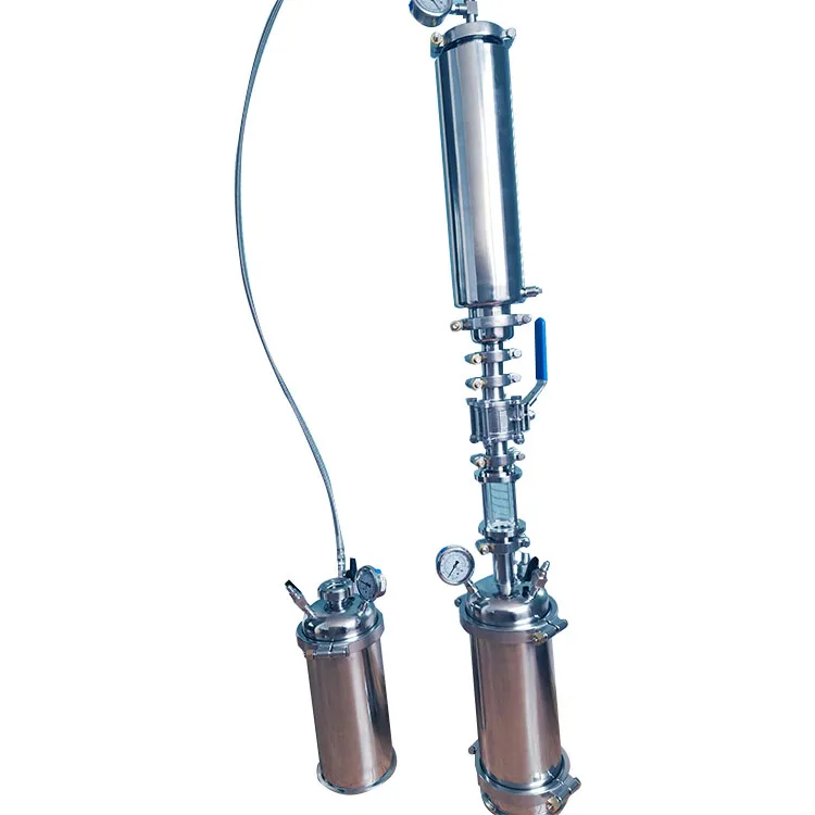 New version 1lb closed extractor with domed cap with dip tube Passive Active BHO Extractor