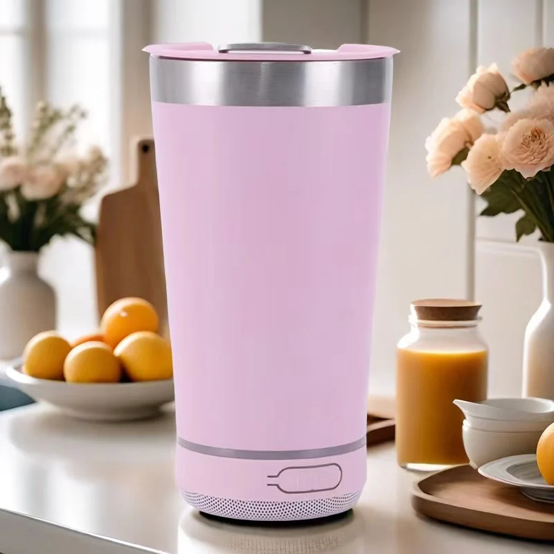 Straight Water Bottle Sublimation Bluetooth Speaker Tumbler Double Wall Stainless Steel 15 Oz Office Cup Air Fresheners Vacuum