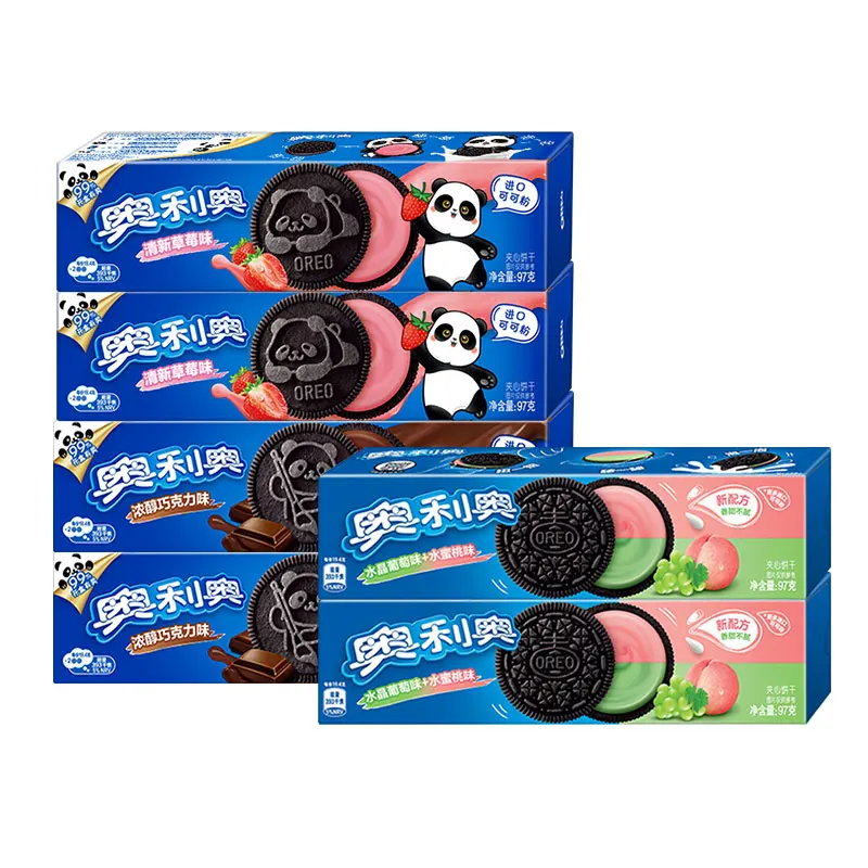 Wholesale High Quality Exotic Snack Exotic Cookies Oreo Biscuits 97g Delicious Chocolate Sandwich Classic Mixed Flavor