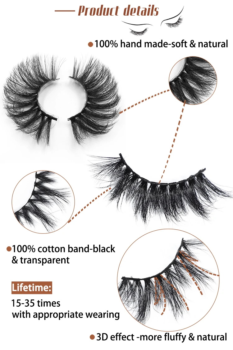 Private Label Lash Packaging Human Eyelashes 100% Human Hair Lashes Packages