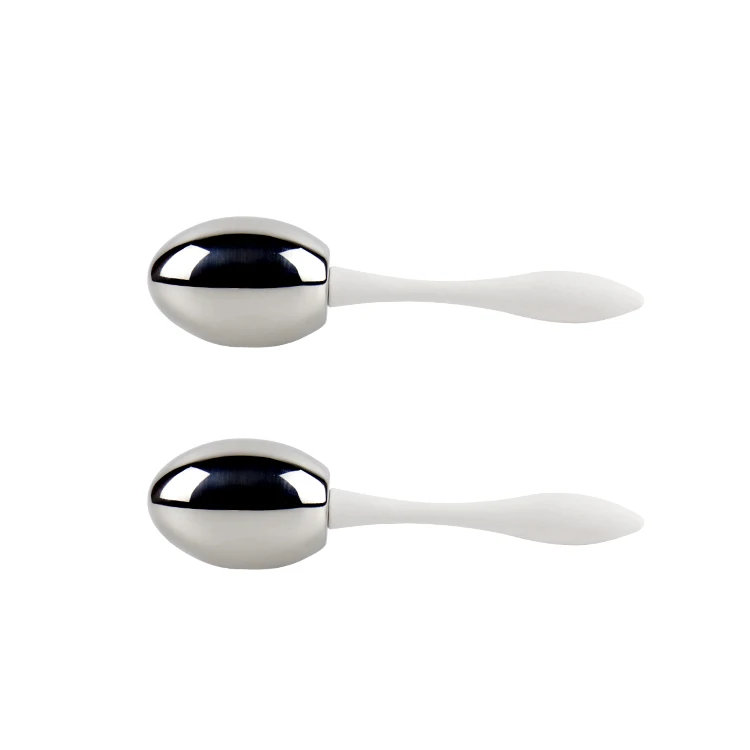 High end facial ice globes facial ice rollers metal cosmetic egg shape ice roller ball 42mm