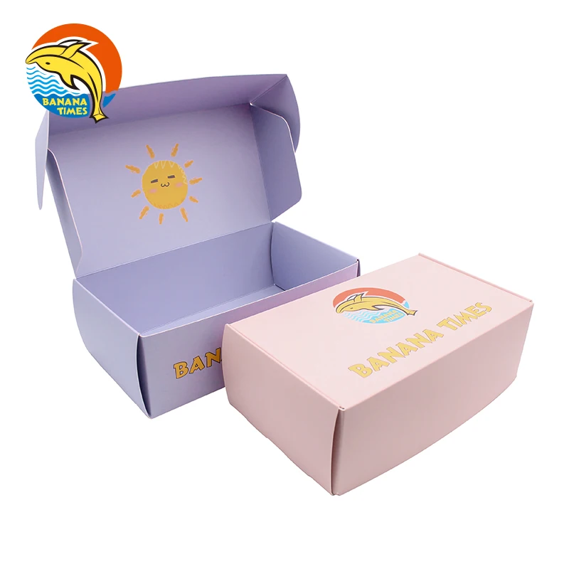 Banana Times Custom printing color carton mailer box cardboard packaging corrugated mailer box