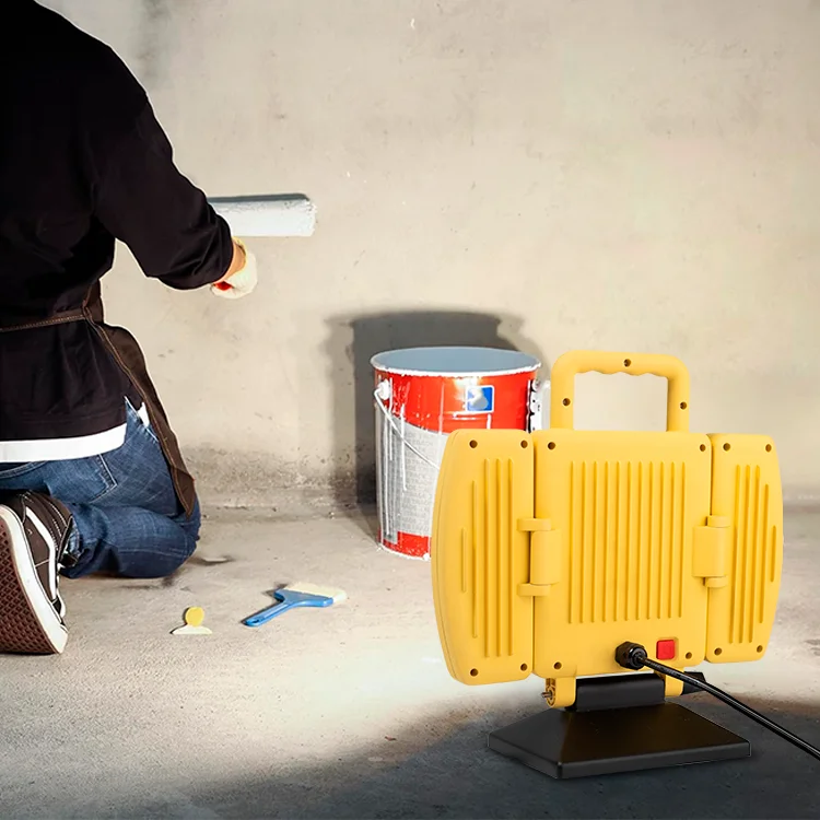 Multi-scene use portable outdoor waterproof ABE 40W LED work light with adjustable telescopic tripod swivel double head