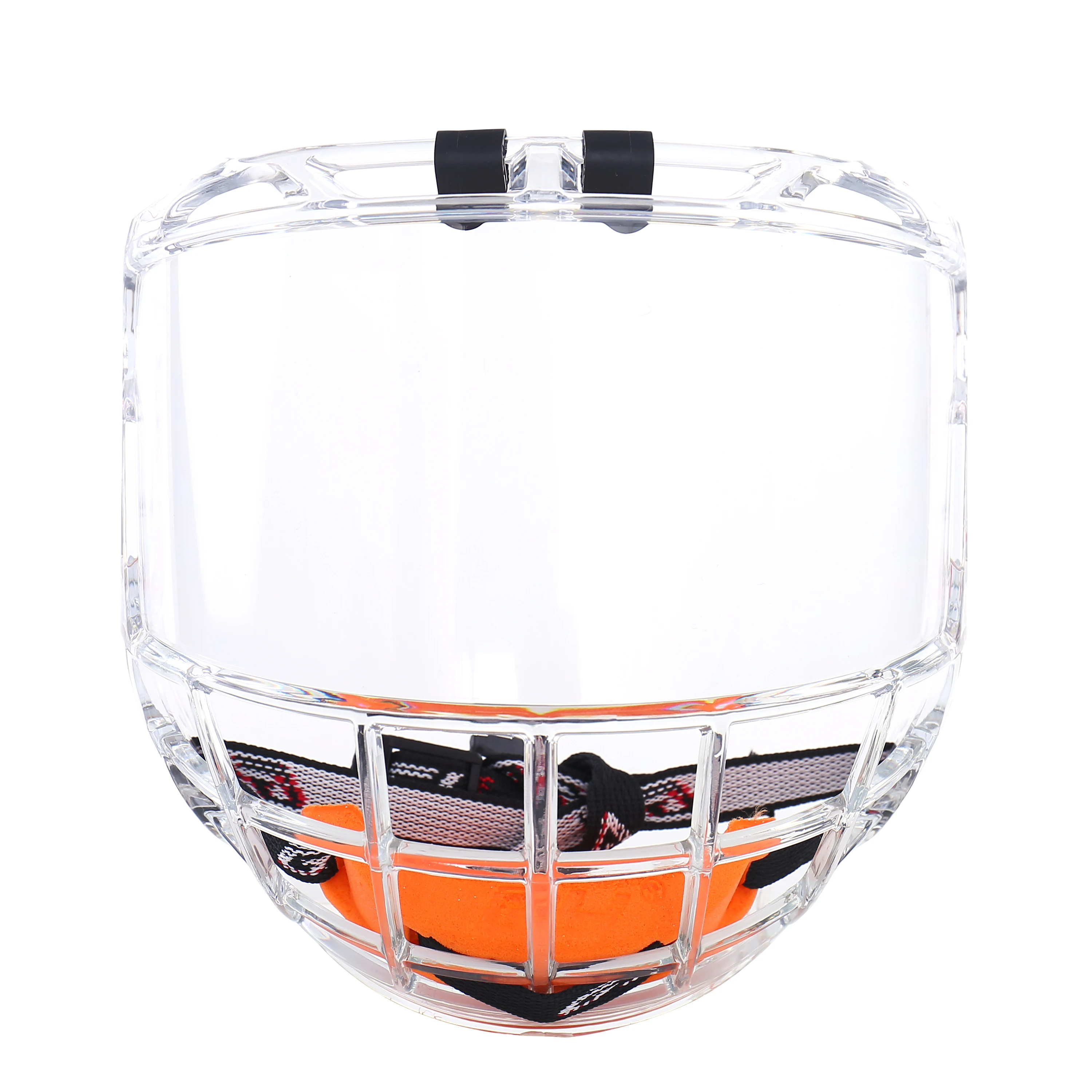 Polycarbonate Full Face Clear Anti-fog Ice Hockey Helmet Shield Bubble Face Shield for Senior