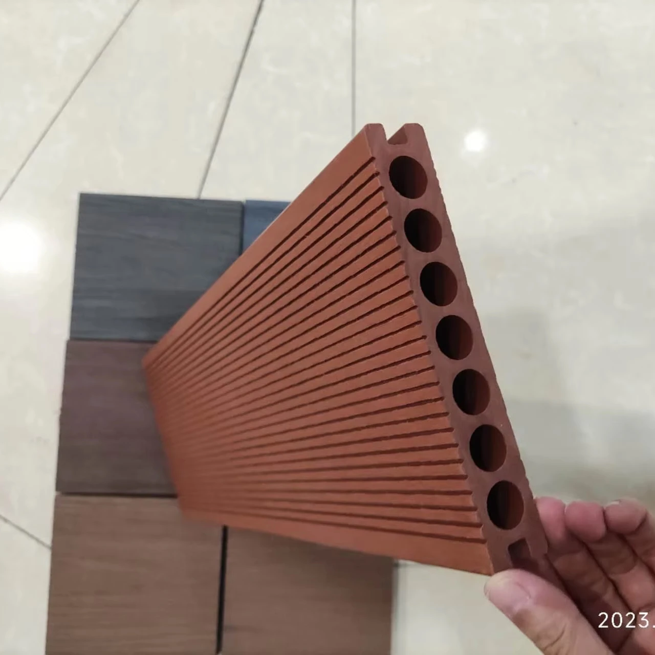 Waterproof 10 years quality guarantee Facade Panel outdoor wpc decking for swimming pools/ laking pools