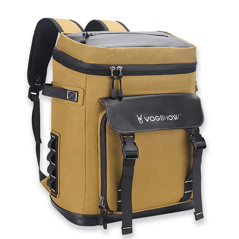 Vogshow Custom Logo high quality Large Capacity Insulated Cool Wine Box Thermal Cooler Outdoor Picnic Bag Backpack
