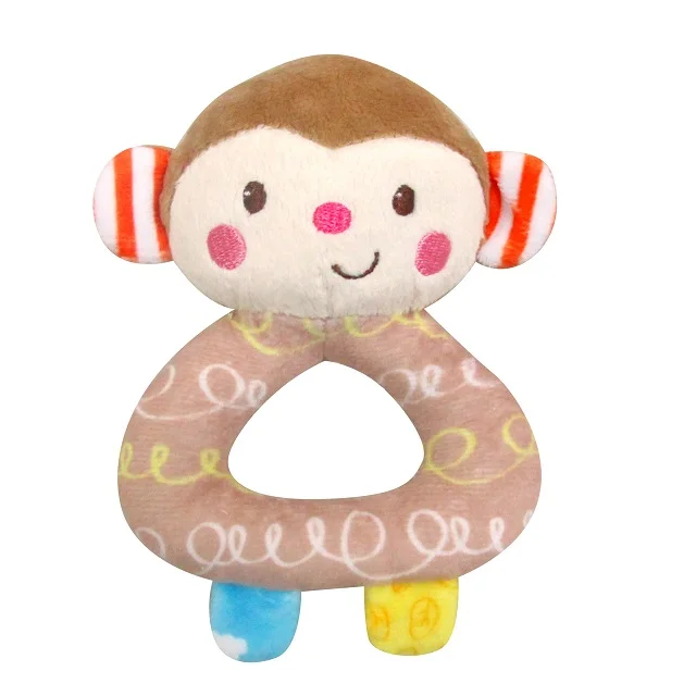 
Brand Name Plastic Monkey Animal 100% Polyester Rattle Toy For Baby 