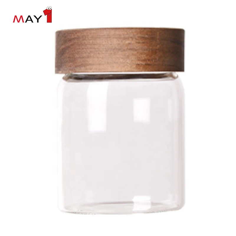 
High borosilicate thermo glass with lid sealed mason jar 