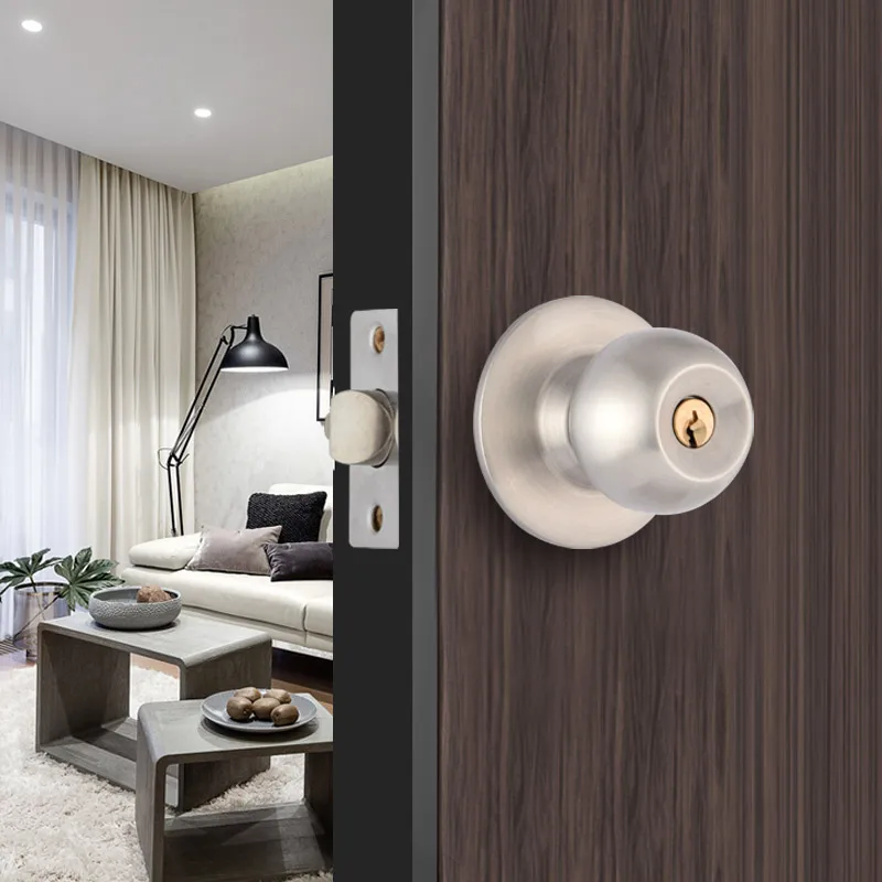 Amazon best seller twist lock door knob entrance door knob lock set orb knob lock