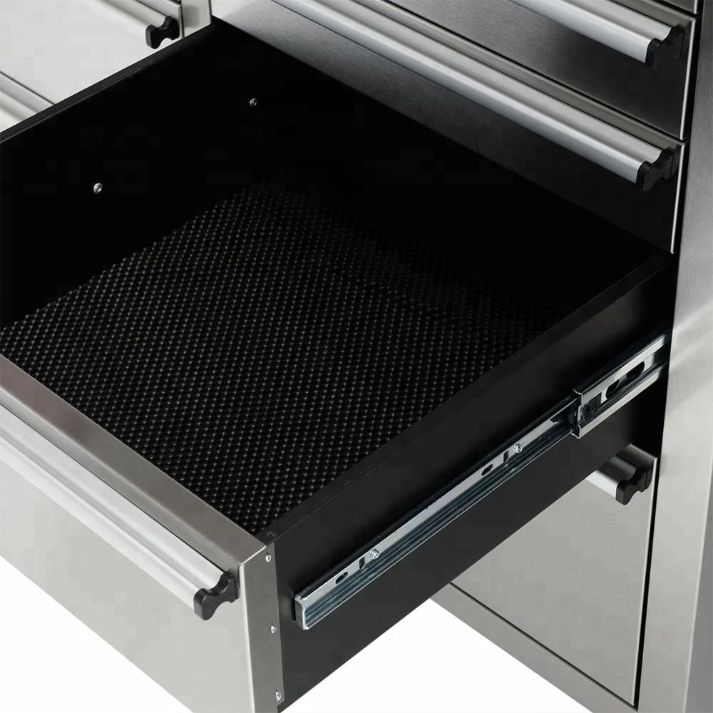 10-Drawer Mobile Tool Chest with Wheels Custom-Size Rolling Tool Boxes Wood and Aluminium Protection Tool Trolley