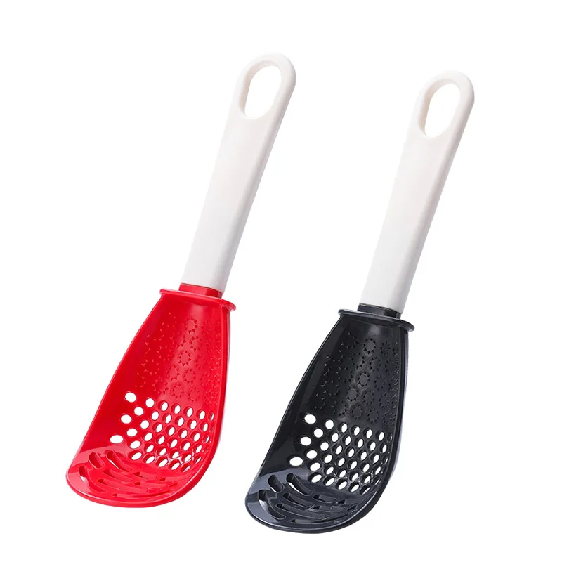 Kitchen Multifunctional Grinding Cooking Spoon Mashing And Draining Colander Grinding Ginger Garlic Spoon Fruit Vegetable Tools