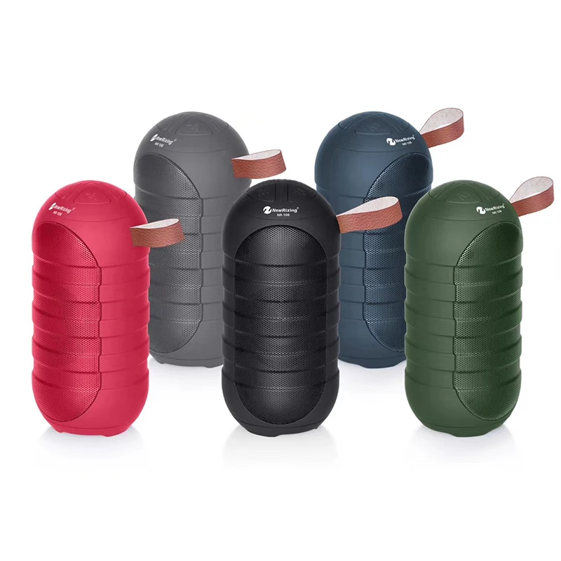 NR-106 Bluetooth connection hands-free call FM radio support cycle charging Super bass portable karaoke waterproof speaker