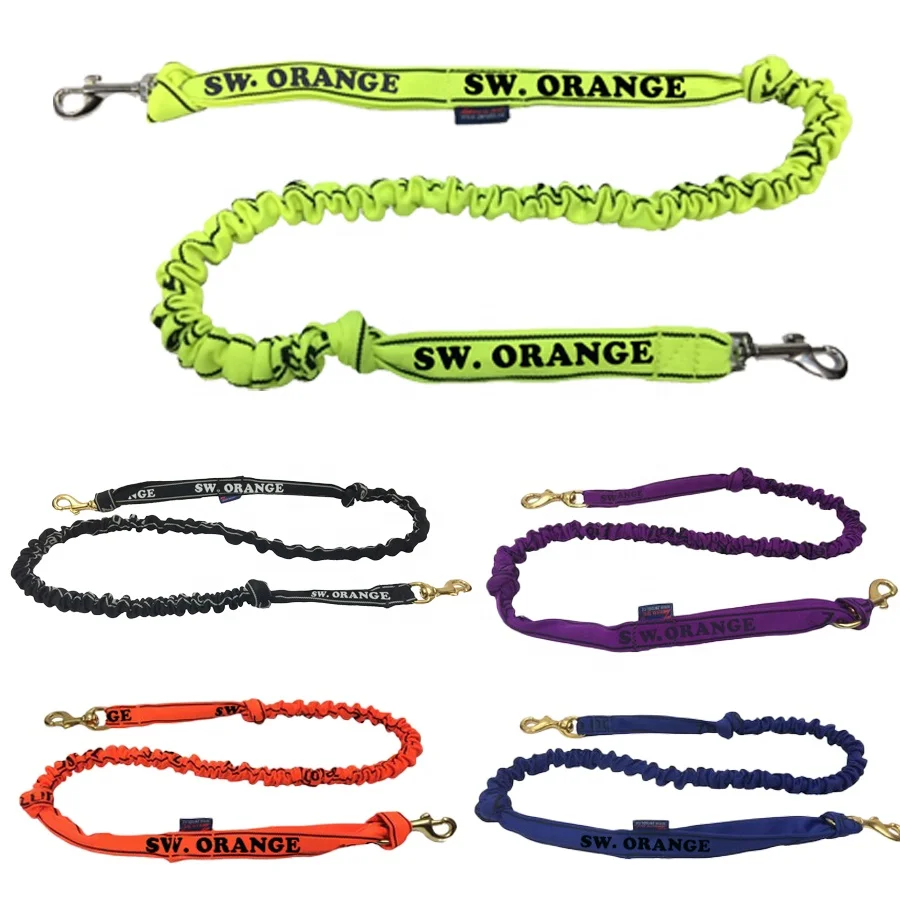 Double Hook Hands free Elastic Running Dog Lead Husky Mushing Exercise Bikejoring Dog Canicross Skijoring Bag Running Belt