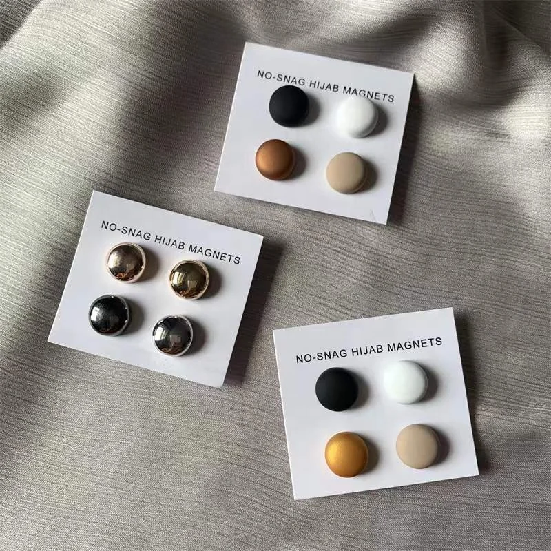 29 Colors Circle Hijab Magnet Brooch Accessory Magnetic Brooch Luxury Pin Hijab Pins Magnet Brooches Magnet Metail Pin Wholesale