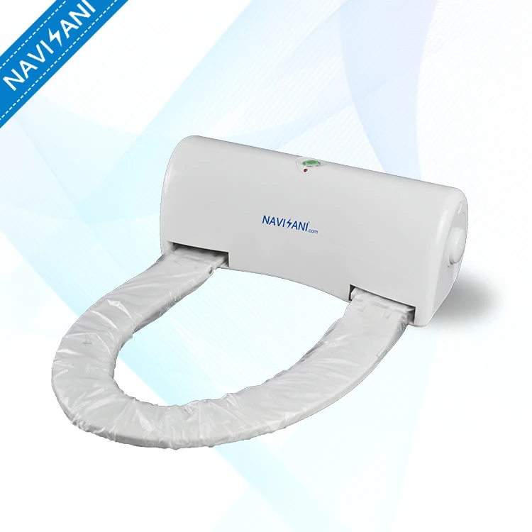 Anti-bacteria plastic toilet seat with automatic sanitary film for public toilet bowls