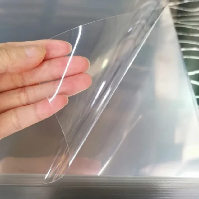RPET Film Recycled PET Sheet Transparent Clear Colored Food Grade Plastic Packing Water Soluble Soft Packaging Film Twist Film