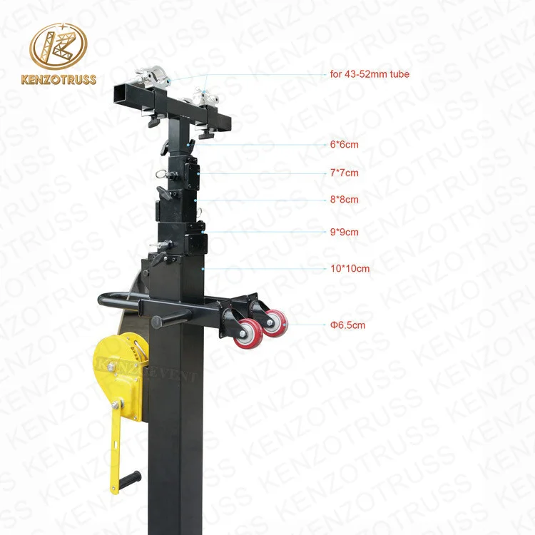 Aluminum Adjustable Height Speaker Stand DJ Lighting Stand Trusses for Events