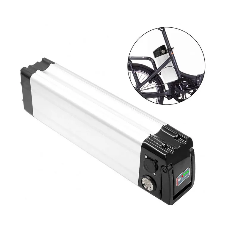 Customized 24v 36v 48v lithium ion battery pack silver fish 36v 10ah electric bike battery